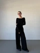 Жіночий прогулянковий костюм (кофта+штани) Uaclothes 44-46 Чорний (like37122-175511357) - зображення 1