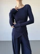 Жіночий прогулянковий костюм (кофта+штани) Uaclothes 46-48 Синій (like37125-175541350) - зображення 4