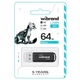Флеш пам'ять USB 64 GB Wibrand Marten USB 3.2 Gen1 чорний - зображення 2
