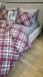 Постільна білизна Крафт бордо/сіра гавань, Turkish flannel (Сімейний) - зображення 6