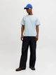 Футболка хлопковая длинная мужская Jack & Jones 12278787 2XL Celestial Blue (5715830434264) - изображение 6