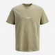 Футболка хлопковая длинная мужская Jack & Jones 12278787 L Vetiver (5715733521832) - изображение 7