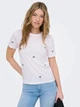 Футболка хлопковая женская ONLY 15288473 XS Bright White (5715867011391) - изображение 1