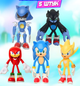 Набор игровых фигурок Sonic 5 штук, игрушечные фигурки Соник большие подвижные - изображение 2