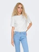 Футболка хлопковая женская ONLY 15320892 L White (5715510335966) - изображение 1