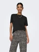 Футболка хлопковая женская ONLY 15320892 XL Black (5715510335973) - изображение 4