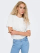 Футболка хлопковая женская ONLY 15320892 L White (5715510335966) - изображение 4