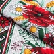 Тканина рушникова вафельна набивна маки (160г/м.кв45см пог.м) 194947 - зображення 1