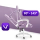 Геймерське крісло тканинне Hell's Chair HC-1000 Purple - зображення 6