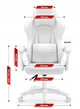 Геймерське крісло екошкіра Hell's Chair HC- 1000 White - изображение 4