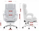 Офісне крісло Hell's Chair HC-1031 White екошкіра - изображение 6