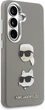 Чохол Karl Lagerfeld Saffiano Double Heads Metal для Samsung Galaxy S26 Silver (KLHCS26SPSFDHPOG) - зображення 4