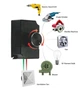 Контролер AC220V швидкості двигуна модель WF-850 до 1000W - зображення 7