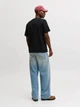 Футболка хлопковая длинная мужская Jack & Jones 12278787 2XL Black (5715724957619) - изображение 2