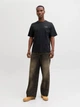 Футболка хлопковая длинная мужская Jack & Jones 12287990 2XL Black (5715830433151) - изображение 5