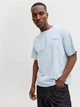 Футболка хлопковая длинная мужская Jack & Jones 12287990 XL Celestial Blue (5715830433113) - изображение 3
