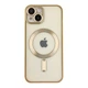 Чохол TPU Metallic Chrome Full Camera with Magsafe для iPhone 15 Chrome Gold - изображение 1