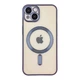 Чохол TPU Metallic Chrome Full Camera with Magsafe для iPhone 14 Chrome Dark Blue - изображение 1