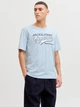 Футболка хлопковая длинная мужская Jack & Jones 12288016 L Celestial Blue (5715733608717) - изображение 1