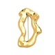 Брошь из стали BROCHE бижутерия Модерн Оазис золотистая BRSF115350 - изображение 1