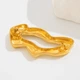 Брошь из стали BROCHE бижутерия Модерн Оазис золотистая BRSF115350 - изображение 2