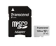 Карта памяти microSD 128Gb Transcend 300S Class 10 UHS-I U3 + SD адаптер (TS128GUSD300S-A) - изображение 1