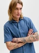 Рубашка хлопковая летняя мужская Jack & Jones 12289160 M Navy Blazer (5715830356207) - изображение 3