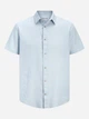 Рубашка хлопковая летняя мужская Jack & Jones 12289160 M Celestial Blue (5715830356245) - изображение 7