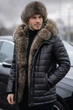 Куртка на верблюжьей шерсти мужская Freever UF 2319 черная 58 - изображение 2