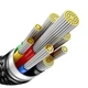 Кабель швидкого заряджання Type-C to Type-C Baseus Tungsten Gold 240W PD3.1 1m Fast Charging Data Cable, чорний - зображення 4