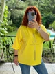 Жіноча футболка подовжена жовтий 56-58 6240/3643 - изображение 2