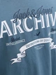 Футболка хлопковая длинная мужская Jack & Jones 12290417 M Blue Mirage (5715830432321) - изображение 5