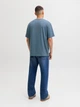 Футболка хлопковая длинная мужская Jack & Jones 12291213 L Blue Mirage (5715827010686) - изображение 2