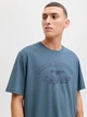 Футболка хлопковая длинная мужская Jack & Jones 12291213 L Blue Mirage (5715827010686) - изображение 3