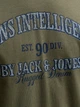 Футболка хлопковая длинная мужская Jack & Jones 12291213 L Dusty Olive (5715827010716) - изображение 4