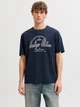 Футболка хлопковая длинная мужская Jack & Jones 12291213 L Navy Blazer (5715827010747) - изображение 1