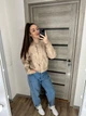 Бомбер женский из еко-кожи бежевый 46-48 с1038.8120 - изображение 1