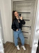 Бомбер женский из еко-кожи черный 42-44 с1038.8120 - изображение 1