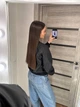 Бомбер женский из еко-кожи черный 42-44 с1038.8120 - изображение 3