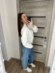 Бомбер женский из еко-кожи белый 42-44 с1038.8120 - изображение 3