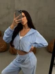 Женский костюм тройка голубой 42-44 г1425.1082 - изображение 6
