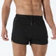 Короткие мужские спортивные шорты для бега, кроссфита и фитнеса 3448 XL Черный - изображение 3