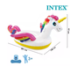 Пляжный надувной матрас плот Единорог Intex 198-140-102 см круг для пляжа - изображение 8