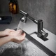 Смеситель для кухни под фильтр с гибким сливом Ø35 мм faucet AND938 из латуни, черный - изображение 3