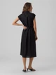 Платье-рубашка миди летнее женское Vero Moda 10282532 XS Black (5715371010293) - изображение 2