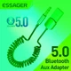 Bluetooth адаптер приемник 5.0 автомобильный приемник AUX с микрофоном - изображение 1