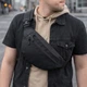 Бананка Мужская Cordura 1000d Черная Три Отделения Водоотталкивающая (383289) - изображение 5