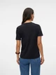 Футболка хлопковая женская Vero Moda 10316991 S Black (5715613356721) - изображение 2