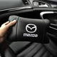 Набор кожаных подушек Mazda с вышивкой логотипа + подарок – кожаный брелок - изображение 7