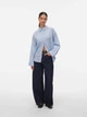Рубашка хлопковая оверсайз женская Vero Moda 10324629 XL Brunnera Blue (5715867890811) - изображение 4